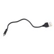 Far + stop CONTEC Speed Led USB - 20lux - negru/rosu