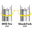Pompa Topeak Shock  N Roll Tsnr 1  Low High  300Psi