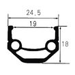 Roata Spate 27,5"-36H-FD SXT 