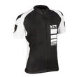 Tricou Ciclism M-WAVE Alb/Negru 