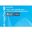 Antifurt cu Cheie M-WAVE  H 24.10 cu Armura Articulara