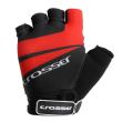 Manusi CROSSER RS-512 fara degete - negru/rosu - M