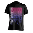 Tricou SUPACAZ - Star Fade - roz neon / mov neon-L