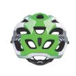  Casca Nerone alb mat/verde marime L