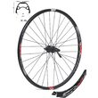 Roata CROSSER X6 32H 28" Spate QR Disc Center Lock Caseta capsata butuc SHIMANO TX505 Negru