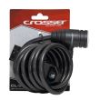 Incuietoare cablu CROSSER CL-369 10x1800mm negru - cu suport