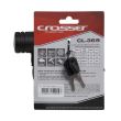 Incuietoare cablu CROSSER CL-369 10x1800mm negru - cu suport