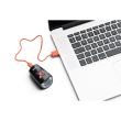Far AXA Greenline 8 lux USB negru