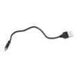 Far + stop CONTEC Speed Led USB - 20lux - negru/verde