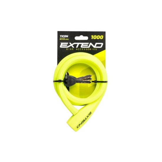 Antifurt cu Cheie EXTEND TICON 12*1000mm, Lime