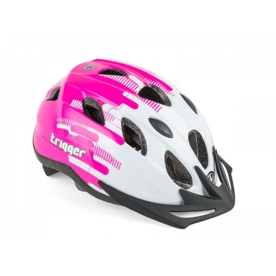 Casca Copii AUTHOR Trigger Inmold 52-56 cm Alb/Roz