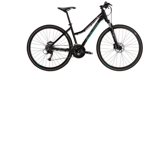 Bicicleta KROSS EVADO 5.0 28" M DAMA NEGRU-TURCOAZ 