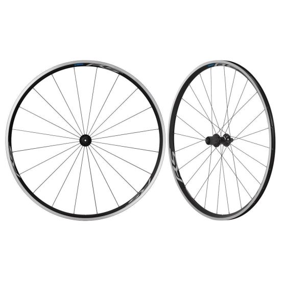 ROTI SHIMANO WH-RS100, FATA & SPATE, 20H/24H, PT. 20/22 VIT, OLD 100/130MM, JANTA CLINCHER NEGRU, QR 163MM NEGRU