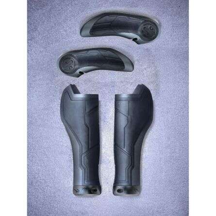 MANSOANE CUBE NATURAL FIT GRIPS ALL TERRAIN BAR ENDS BLACK L