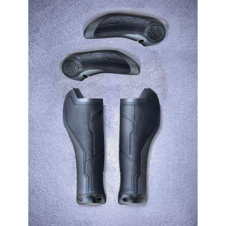 Mansoane CUBE Natural Fit Grips ALL TERRAIN Bar Ends Medium black S