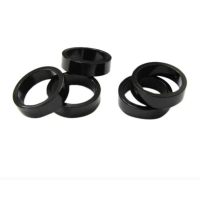 Distantiere furca 1 1/8" 15mm negru aluminiu