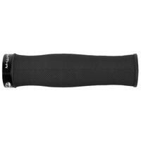 Mansoane M-WAVE Cloud Slick Fix 4, negre cu lock-on alu negru anodizat 130mm