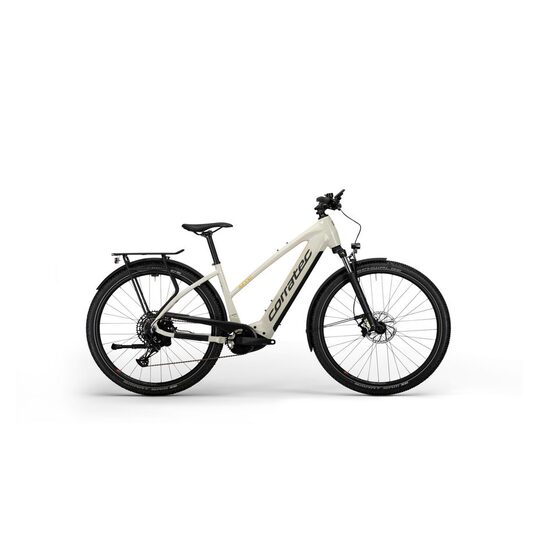 Bicicleta electrica Corratec E-Power MTC 12S Trapez 44cm Metallic Brown/Silver
