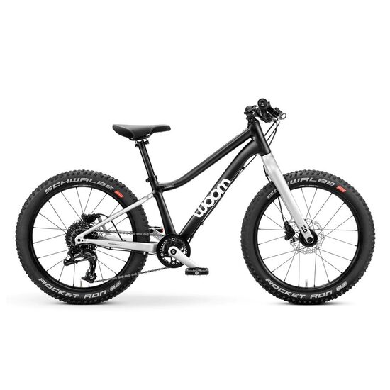 Bicicleta copii WOOM 4 OFF 20" Negru/Gri