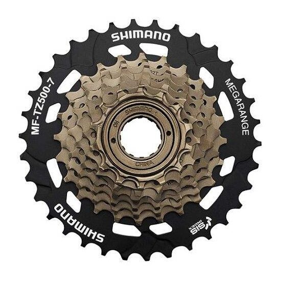 BLOC DE PINIOANE PE FILET SHIMANO TOURNEY MF-TZ500-7, 7 VIT., 14-34T, VRAC