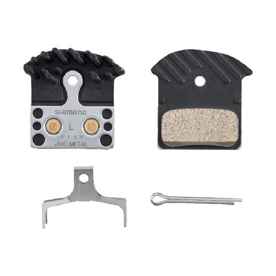 PLACUTE DE FRANA SHIMANO J04C, METAL, CU ARIPIOARE DE RACIRE,  CU ARC/SIGURANTA, 1 PER., AMBALAT IND.