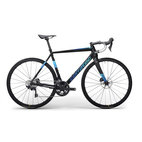 Bicicleta sosea Corratec CCT Team Pro Disc 54cm negru/albastru