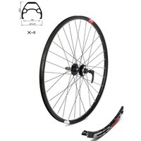 Roata spate CROSSER X11 32H 27.5'' Filet, QR - Frana disc (6 suruburi) cu butuc Joytech D242
