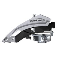 SCHIMBATOR FATA SHIMANO TOURNEY, FD-TY600-L3, PT. 3X6/7/8, TOP-SWING, DUAL-PULL, BAND TYPE(31.8/34.9MM COMPATIBLE), CS-ANGLE:63-66, PT. 42T, CL:47.5/50MM, AMBALAT IND.