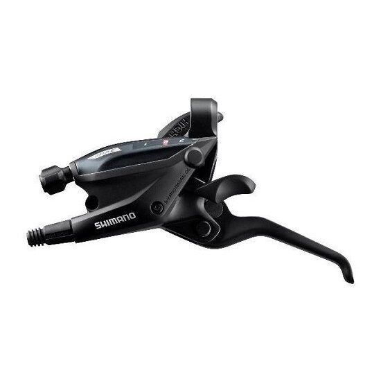 MANETA DE SCHIMBATOR/FRANA SHIMANO ST-EF505-L, 3 VIT., CABLU 1800MM, 3 DEGETE, HIDRAULIC, NEGRU, AMBALAT IND.
