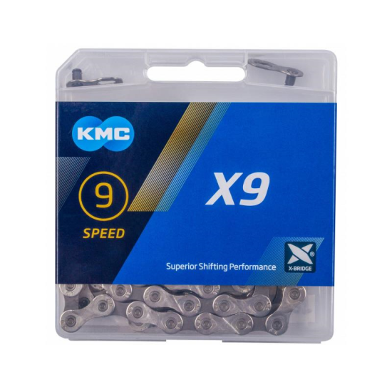 Lant KMC X9 Silver/Grey 9 Viteze 114 Zale