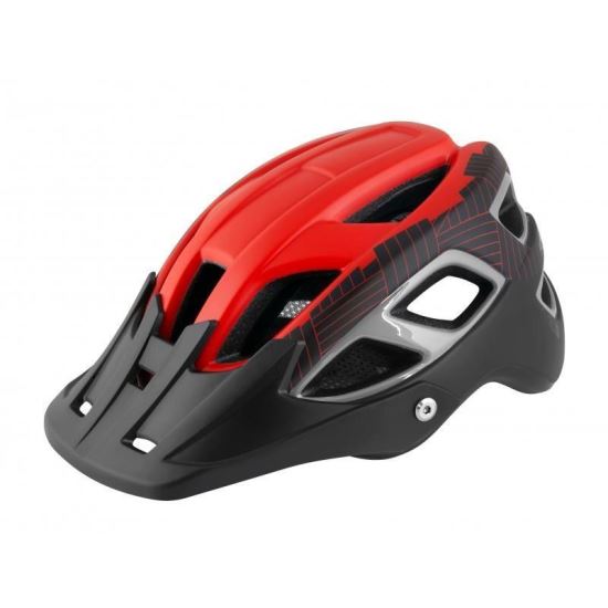 Casca Force Aves MTB E-bike, Rosu-Negru Mat 