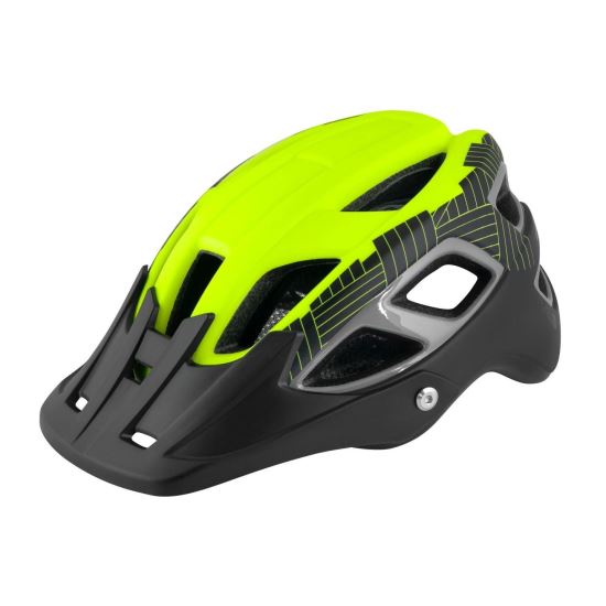 Casca Force Aves MTB E-bike, Fluo-Negru Mat 