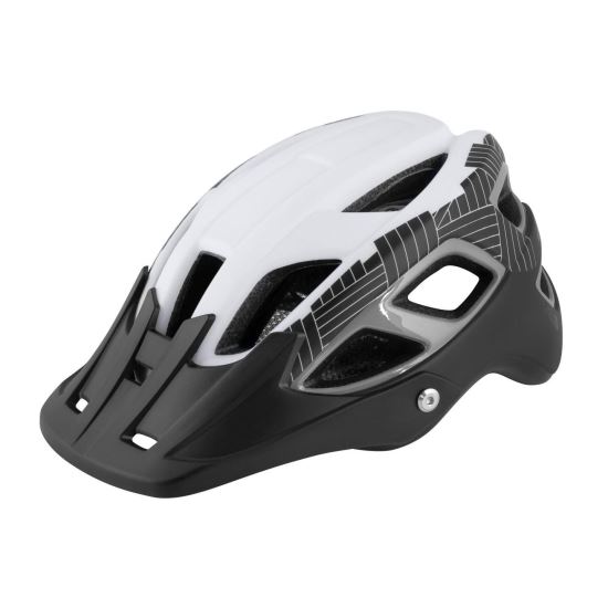Casca Force Aves MTB E-bike, Alb-Negru Mat 