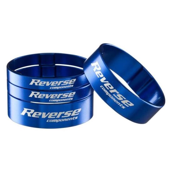 Set distantiere Reverse Ultra-Light 1.1/8 aluminiu Albastre