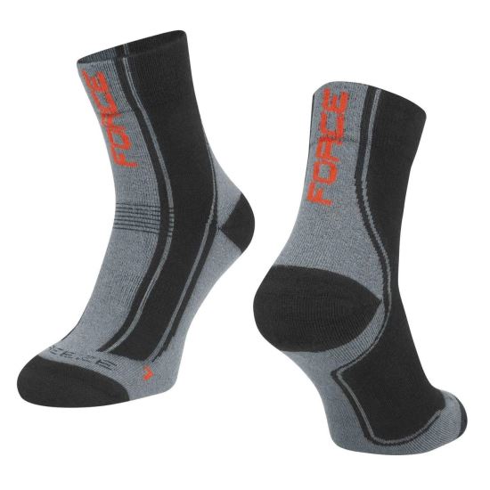 Sosete Force Freeze negru/rosu 