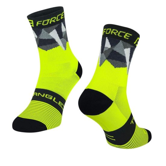 Sosete Force Triangle fluo/negru 
