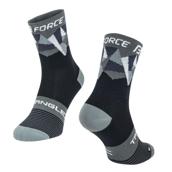 Sosete Force Triangle negru/gri 