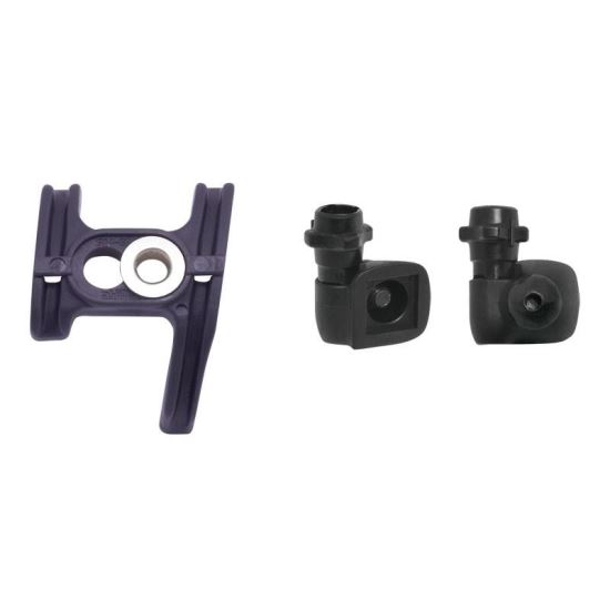 "Set opritoare cablu pe cadru Shimano STI negre si ghidaj sub cadru"