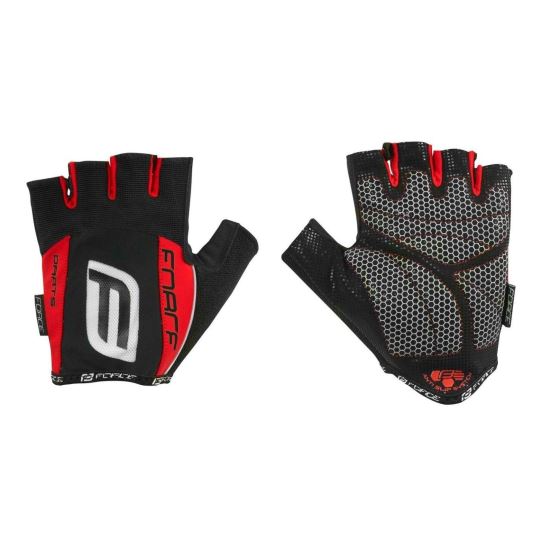 Manusi Force Darts17 gel fara banda velcro negru/rosu 