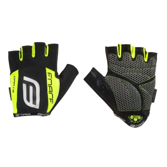 Manusi Force Darts17 gel fara banda velcro negru/fluo 