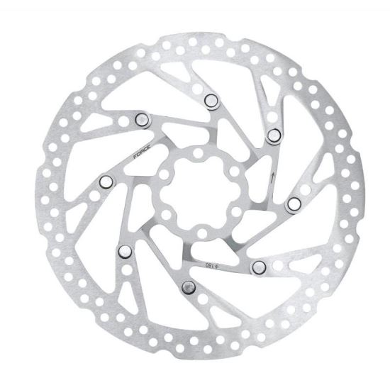 Disc frana Force-5 180 mm 6 gauri argintiu