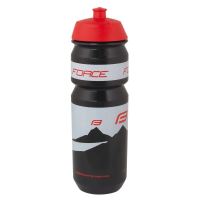 Bidon apa Force Hill 0.75l negru/alb