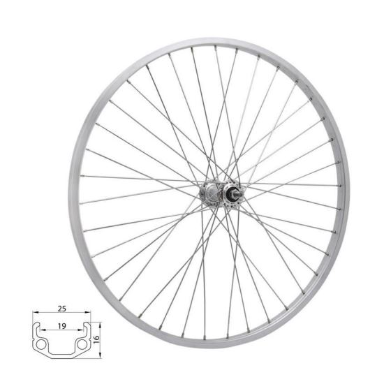 Roata spate 26 RMX 219 559x19 argintie