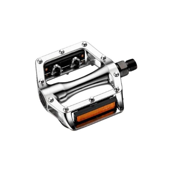 Pedale Union SP-102 1-piece aluminiu argintii filet 1/2 pe carton