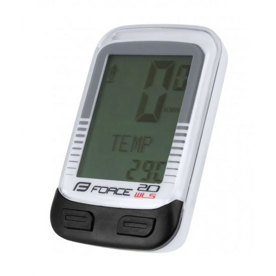 Ciclocomputer Force WLS 20F fara fir alb