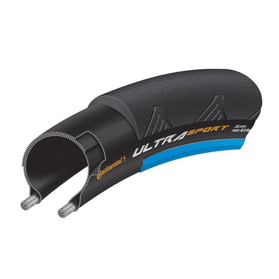 Anvelopa pliabila Continental UltraSport2 23-622 700-23C negru/albastru