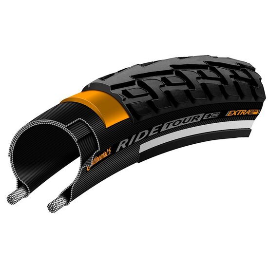 Anvelopa Continental Ride Tour Puncture-ProTection 47-622 (28x1.75) negru/alb