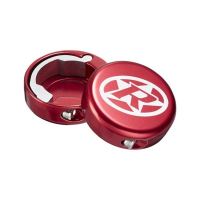 Capete ghidon Reverse lock-on aluminiu rosii