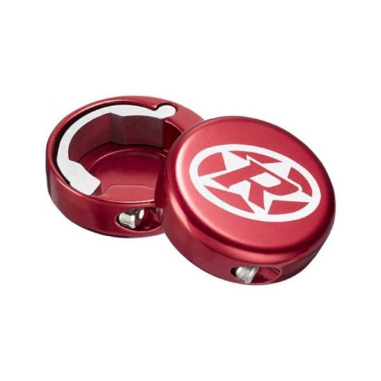 Capete ghidon Reverse lock-on aluminiu rosii
