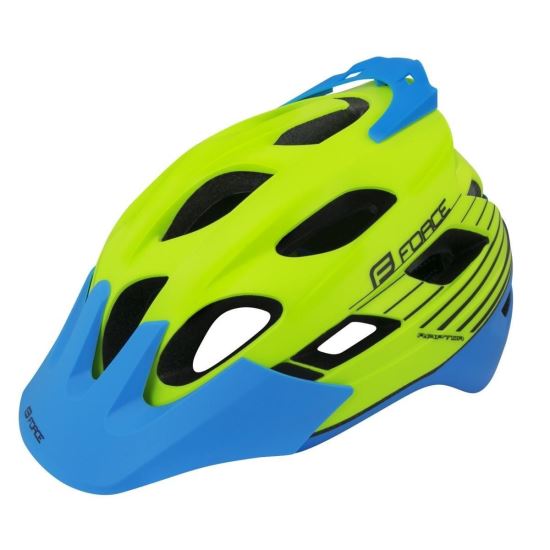 Casca Force Raptor MTB fluo/albastru